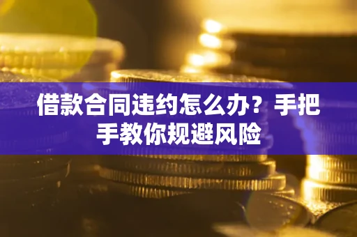 北京借款合同违约怎么办？手把手教你规避风险