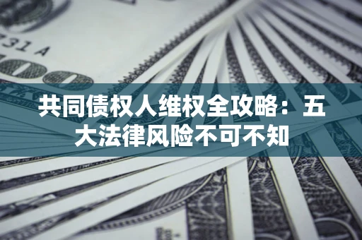 北京共同债权人维权全攻略：五大法律风险不可不知