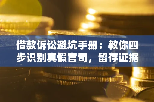 北京借款诉讼避坑手册：教你四步识别真假官司，留存证据不踩雷