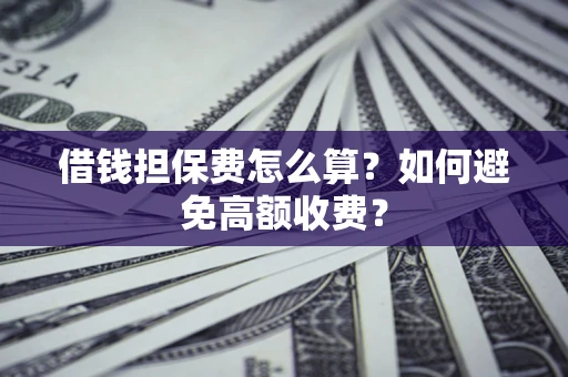 北京借钱担保费怎么算？如何避免高额收费？