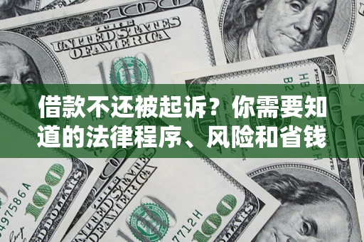 北京借款不还被起诉？你需要知道的法律程序、风险和省钱技巧