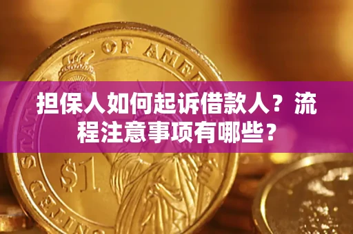 北京担保人如何起诉借款人？流程注意事项有哪些？